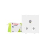 Anchor Roma 3 Pin Socket, 2 Module, White